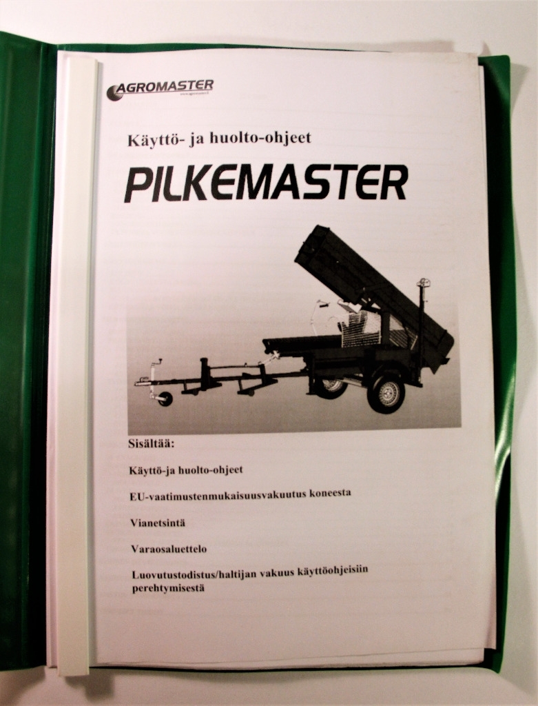 Pilkemaster Käyttö- ja huolto-ohjeet sekä varaosat