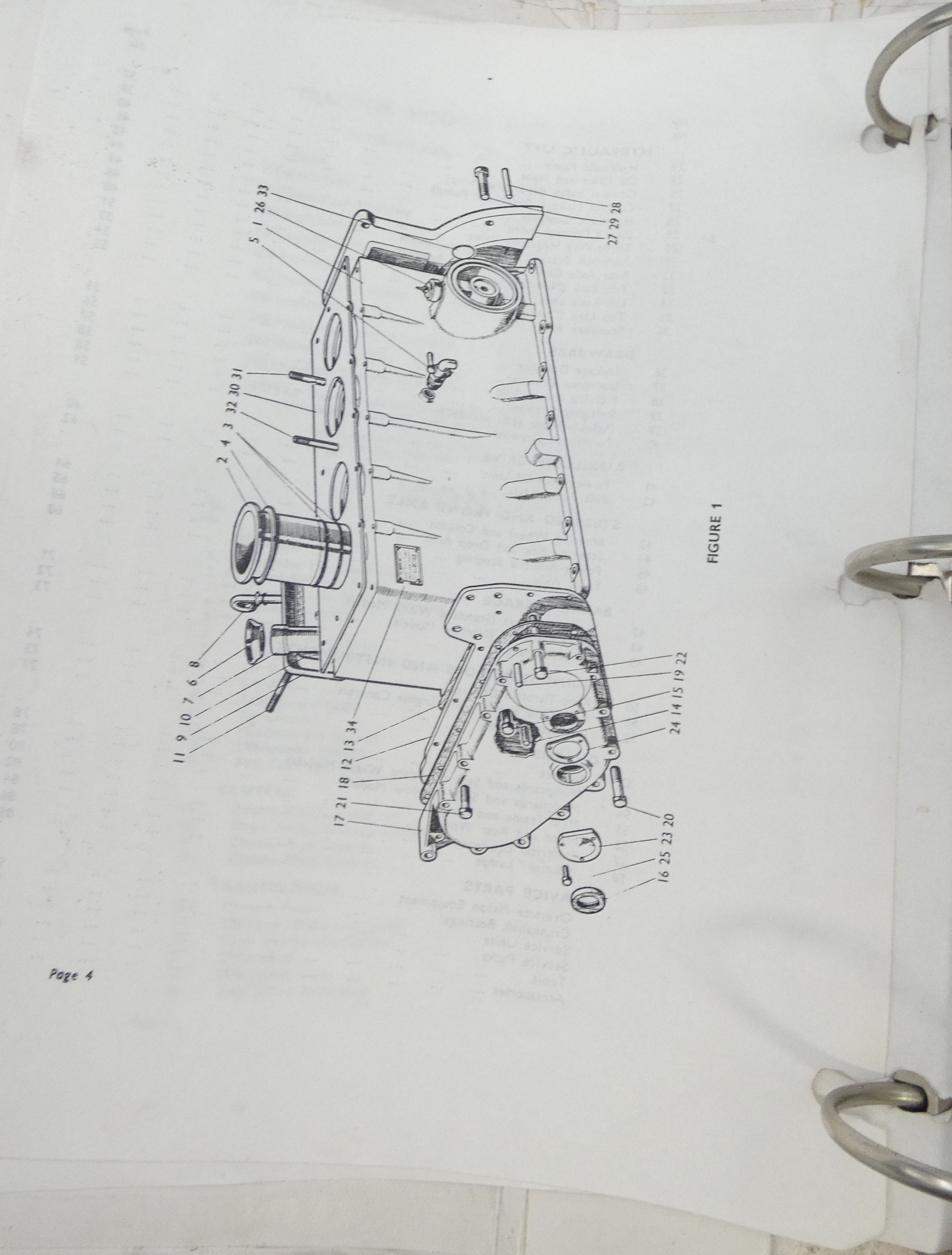 David Brown 880, 850, 950 implematic tractors parts catalog