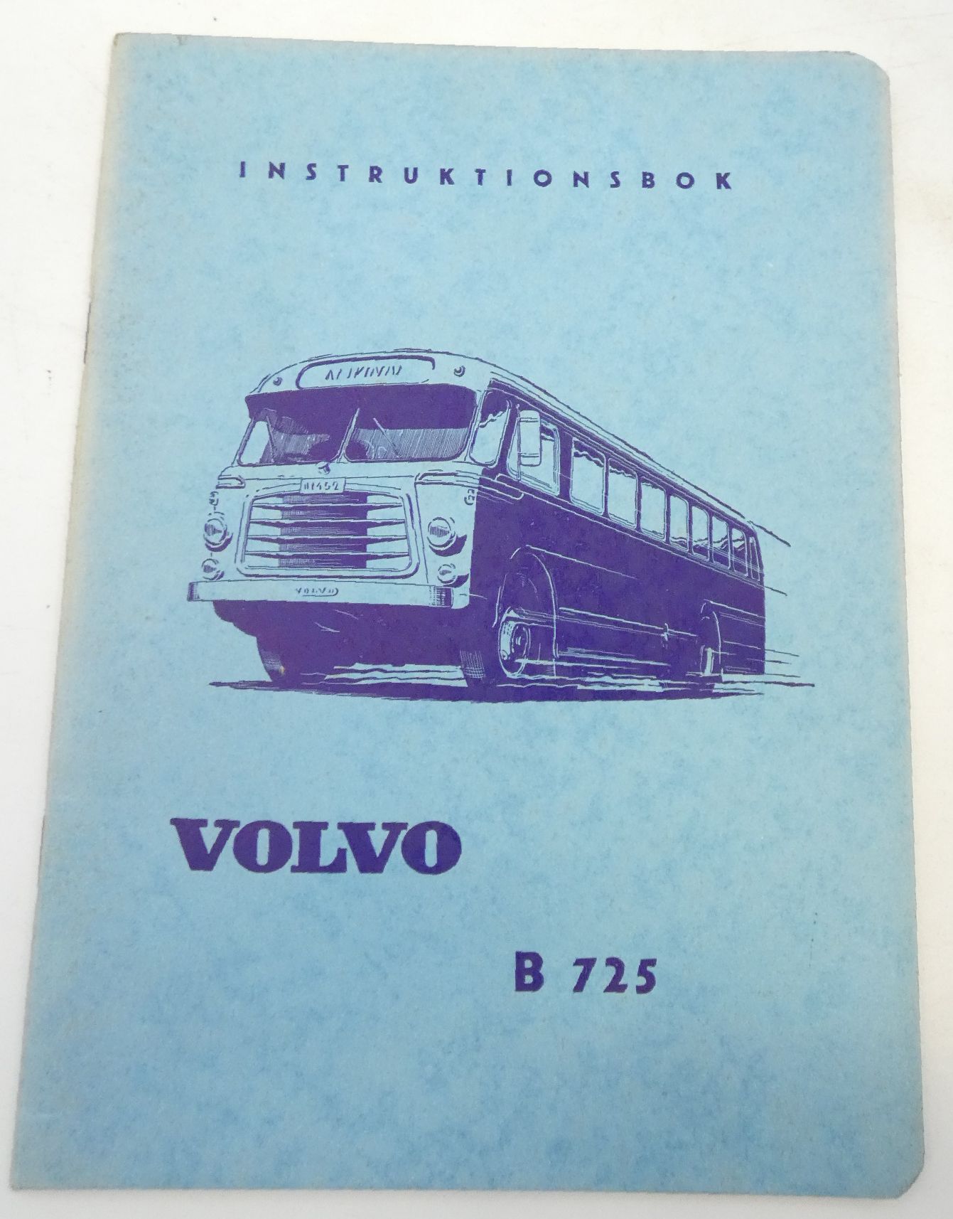 Volvo B725 instruktionsbok