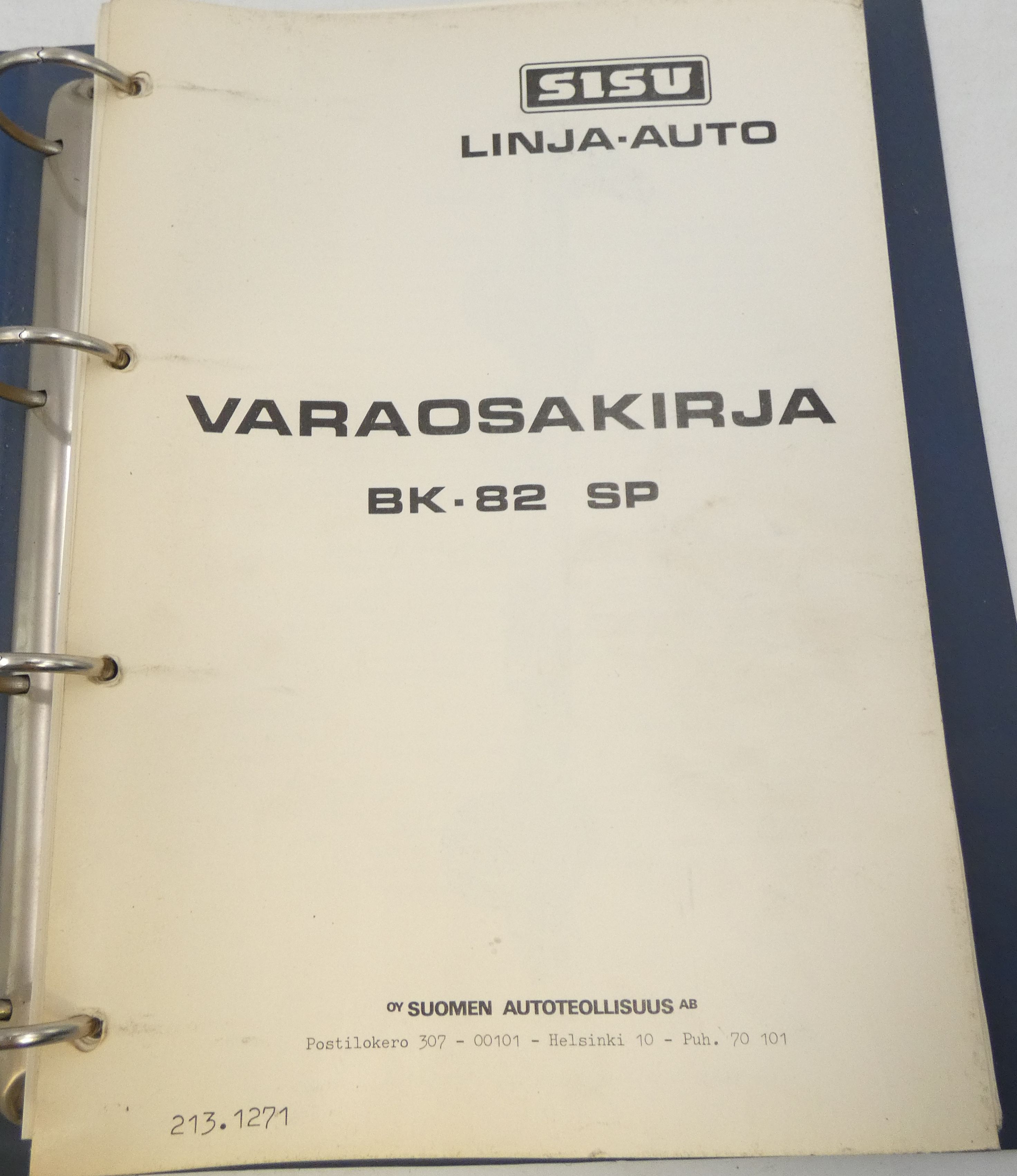 Sisu BK-82 SP varaosakirja