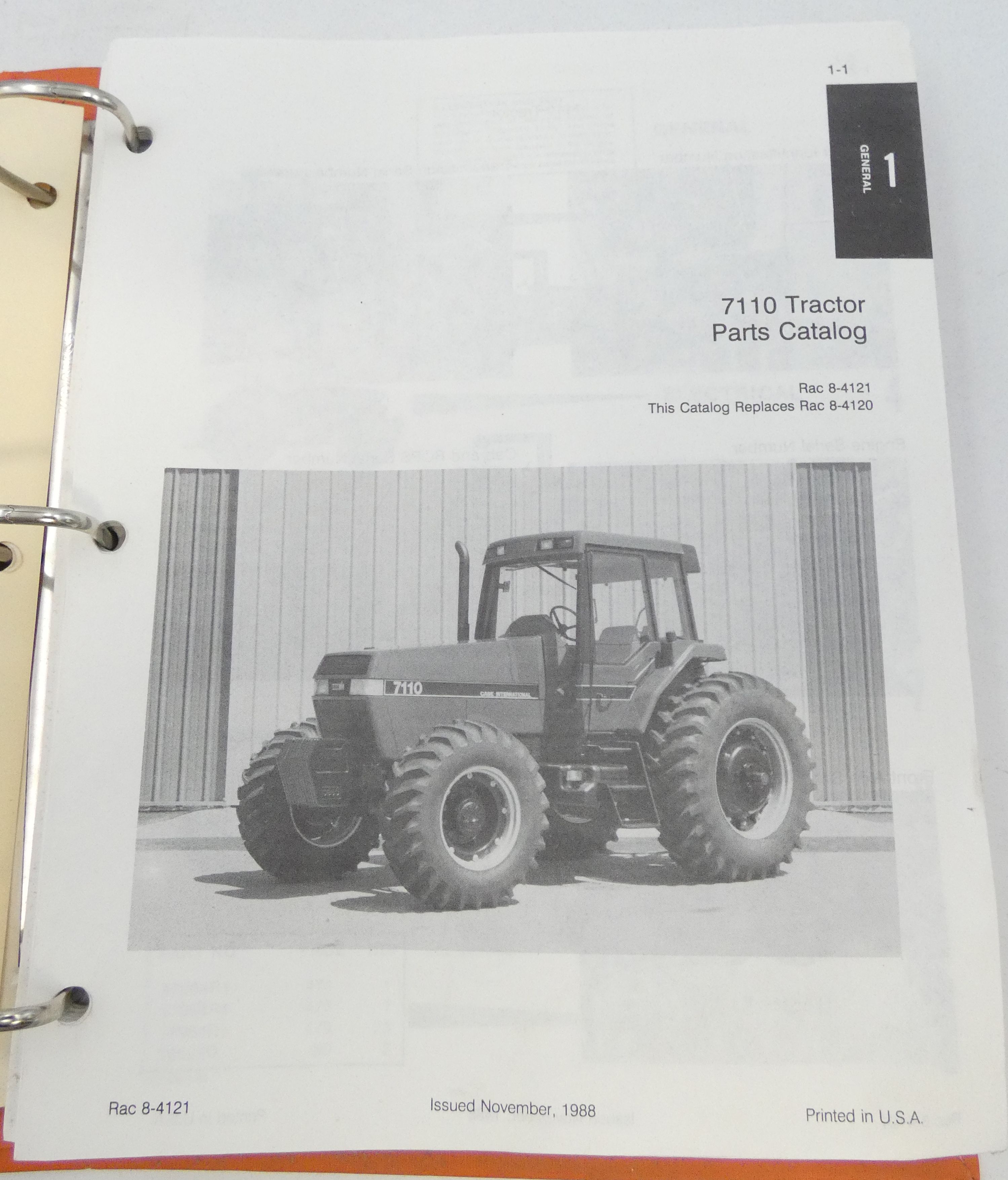 Case International 7110 tractor parts catalog