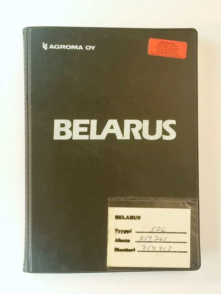 Belarus 506 ja 526 Omistajan käsikirja