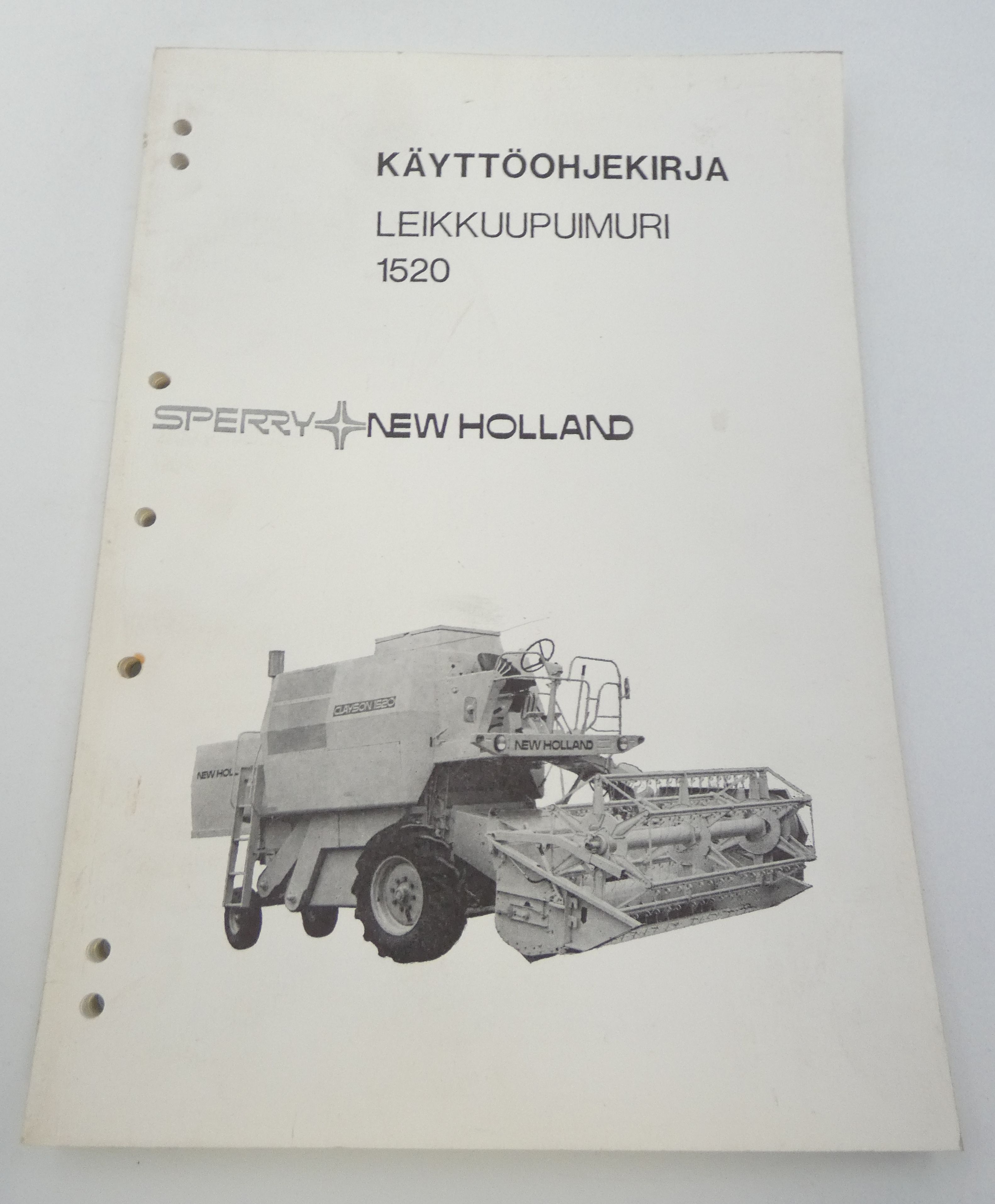 New Holland 1520 leikkuupuimuri käyttöohjekirja