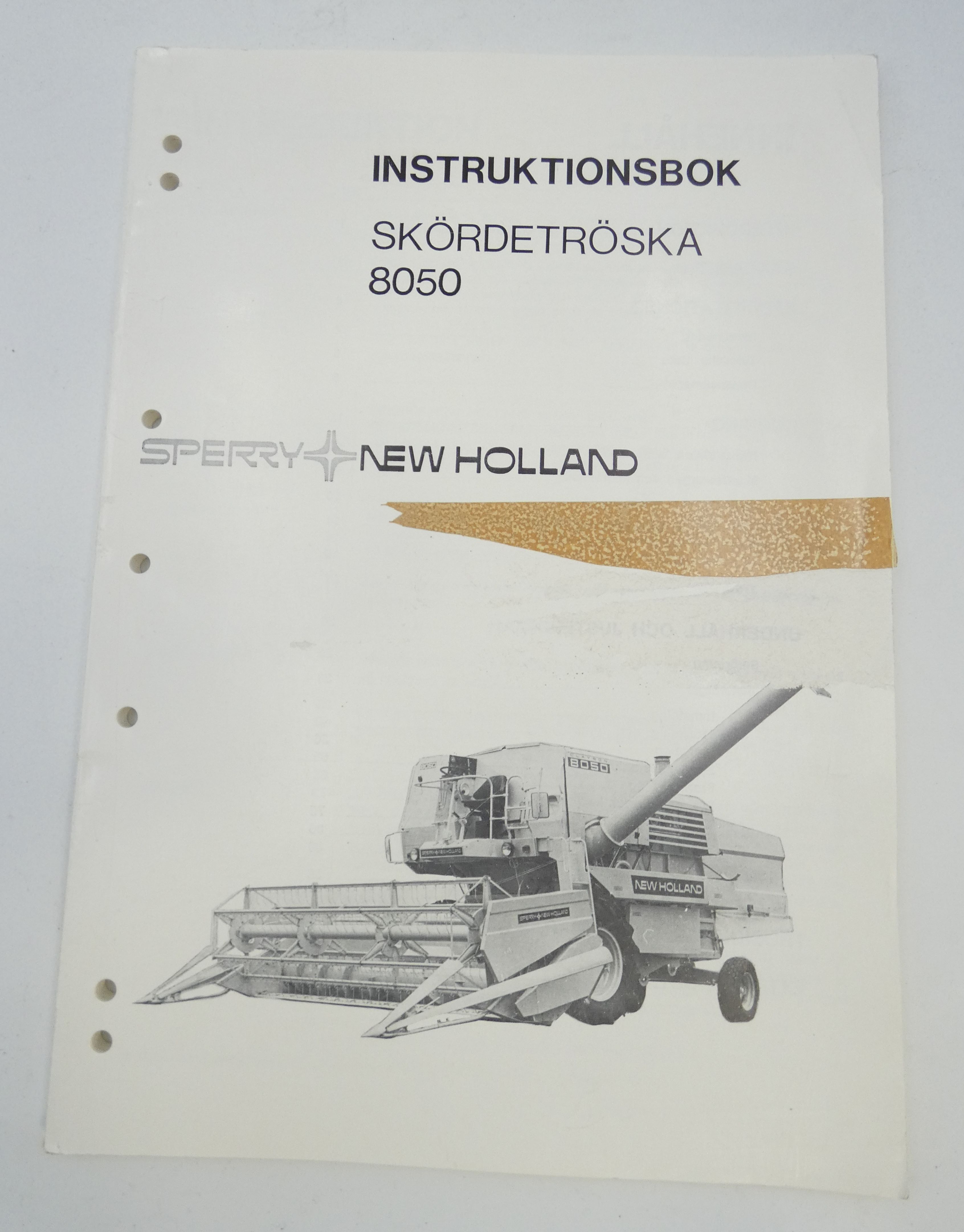 New Holland 8050 sködertröska instruktionsbok 