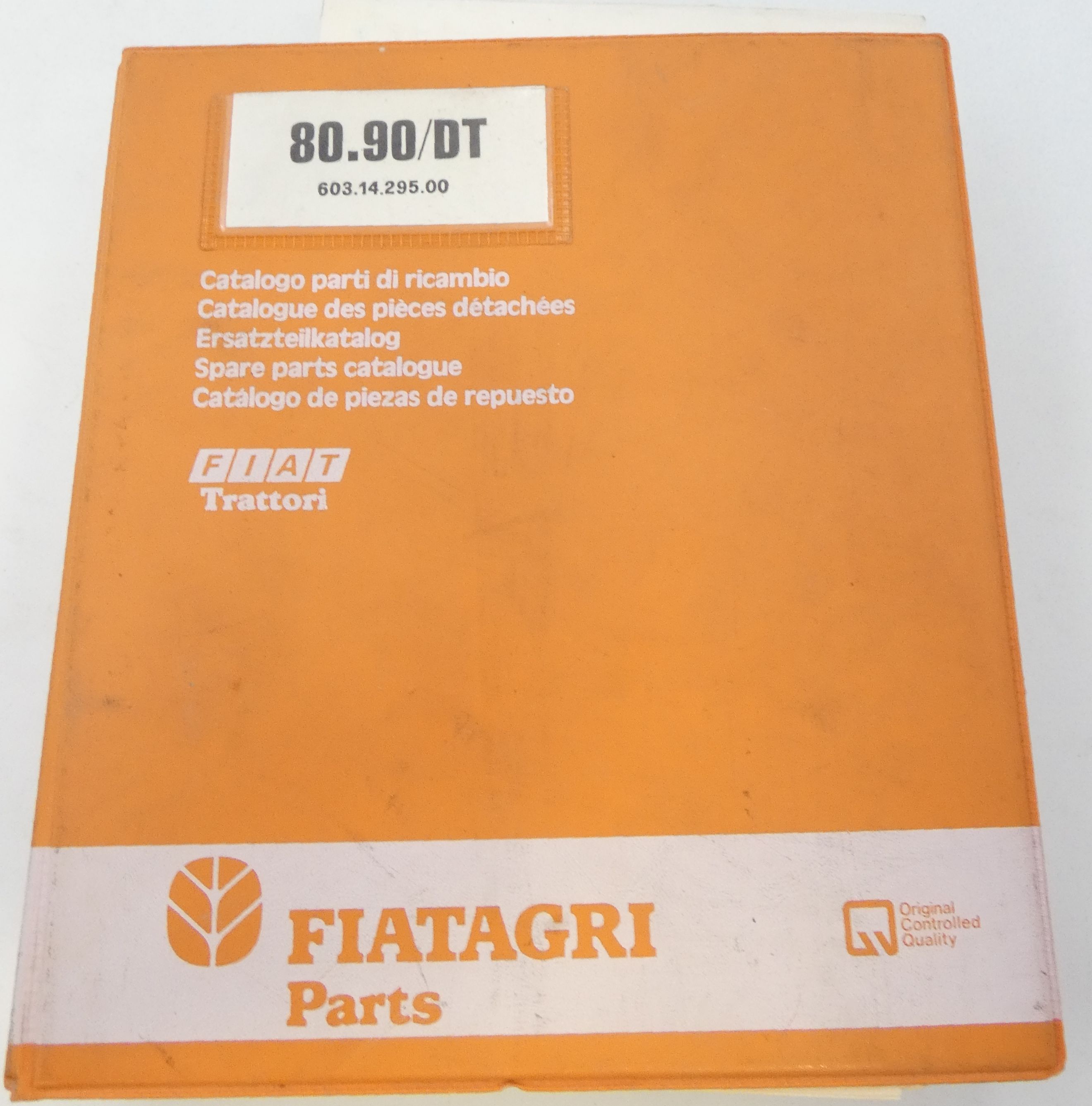 Fiat 80.90/DT spare parts catalogue