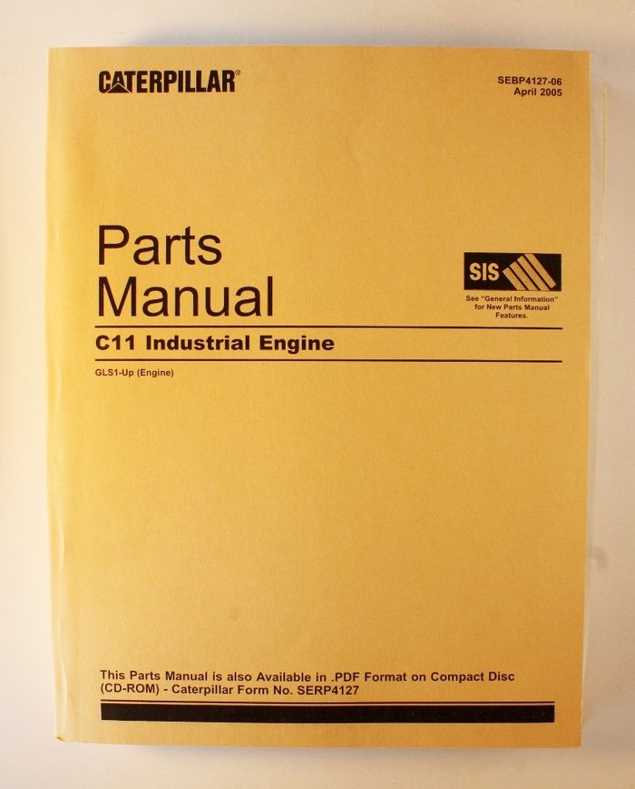 Caterpillar C11 Industrial Engine Parts Manual