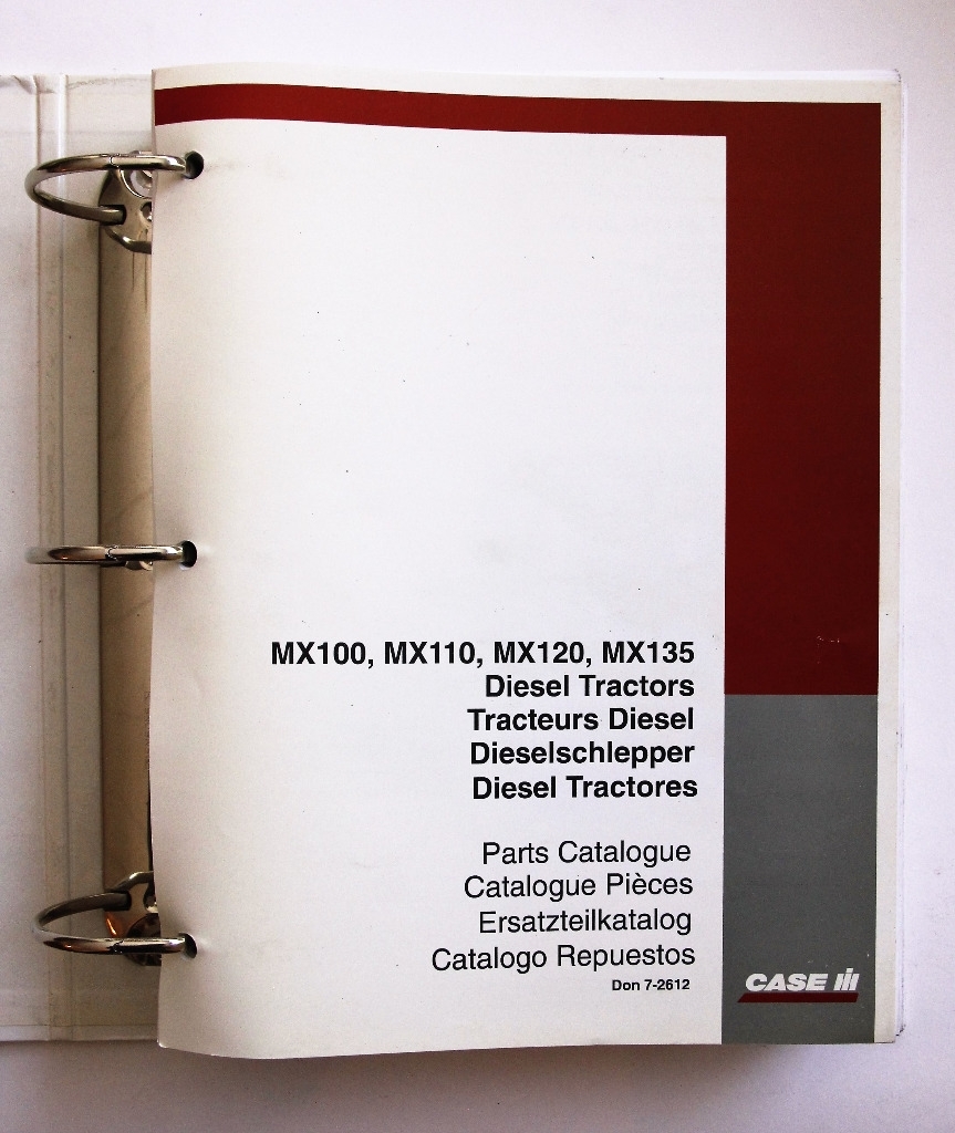 Case MX100, 110, 120, 135 Diesel Tractors Parts Catalogue