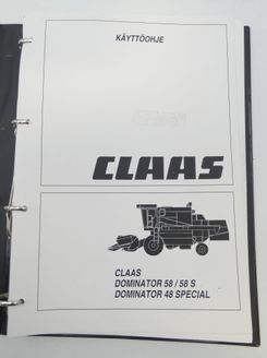 Claas Dominator 58/58S, Dominator 48 Special käyttöohje