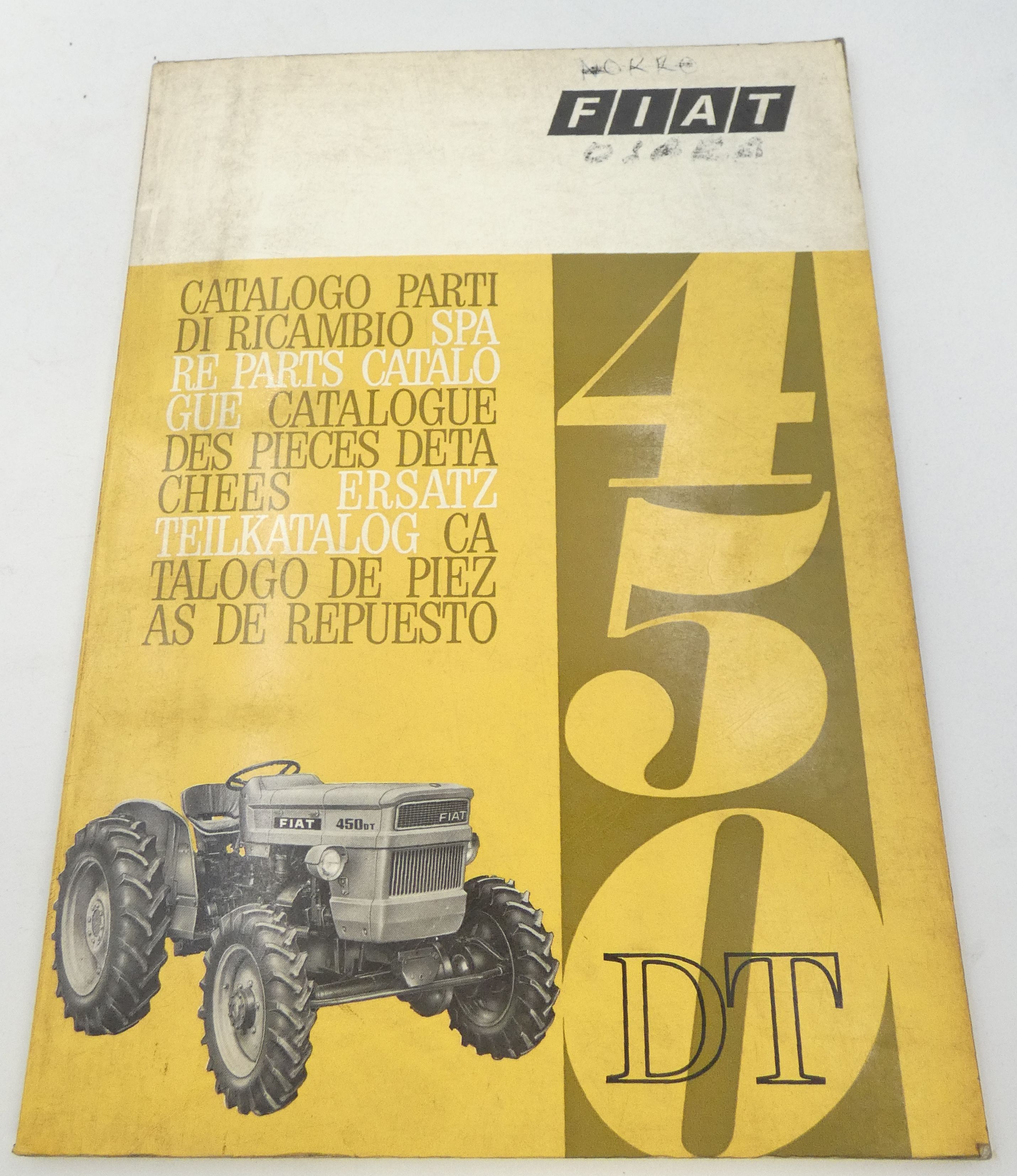 Fiat 450dt spare parts catalogue