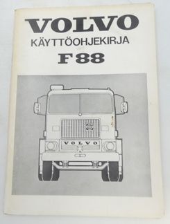 Volvo F88 käyttöohjekirja