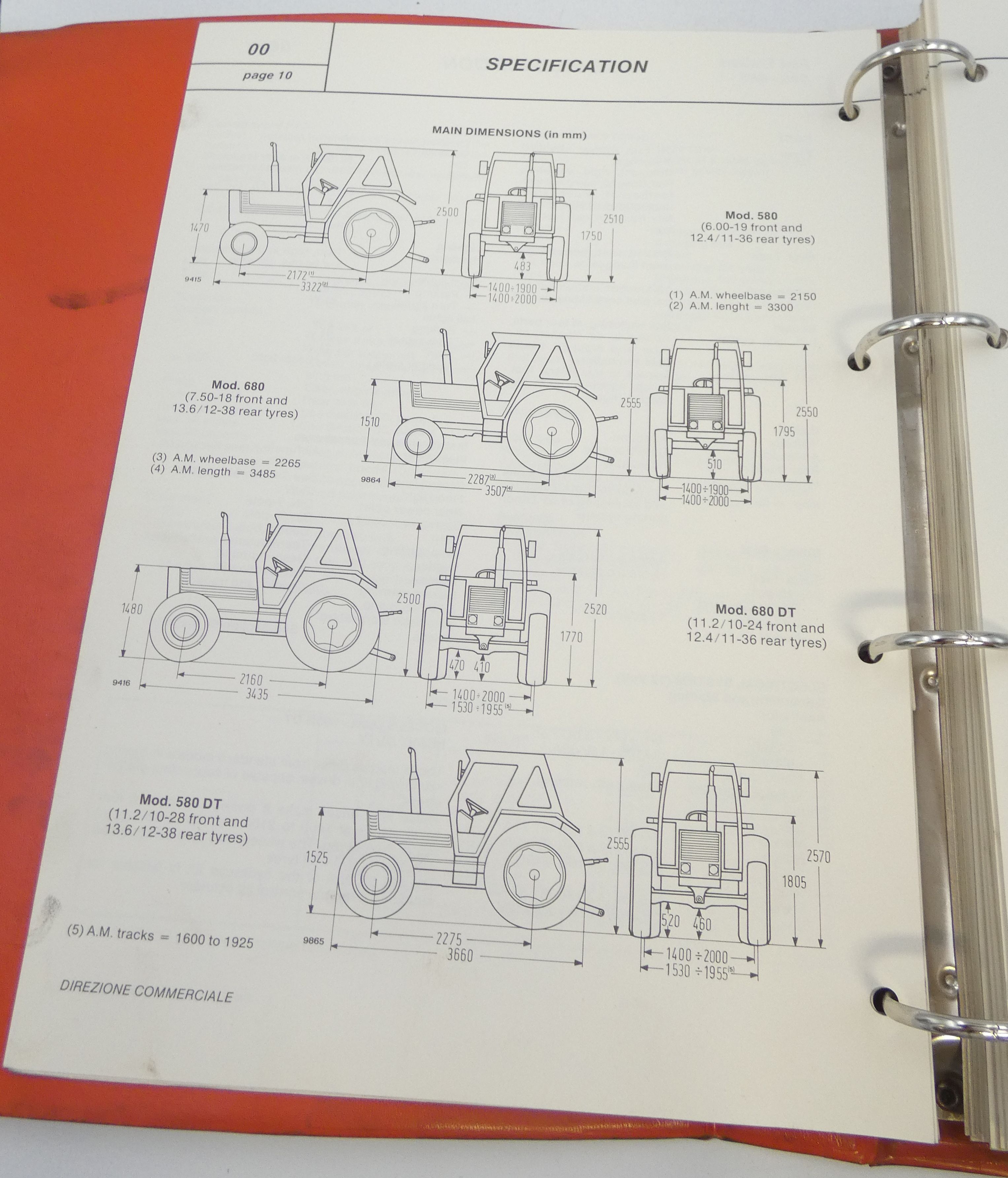 Fiat 580-580dt, 680-680dt workshop manual