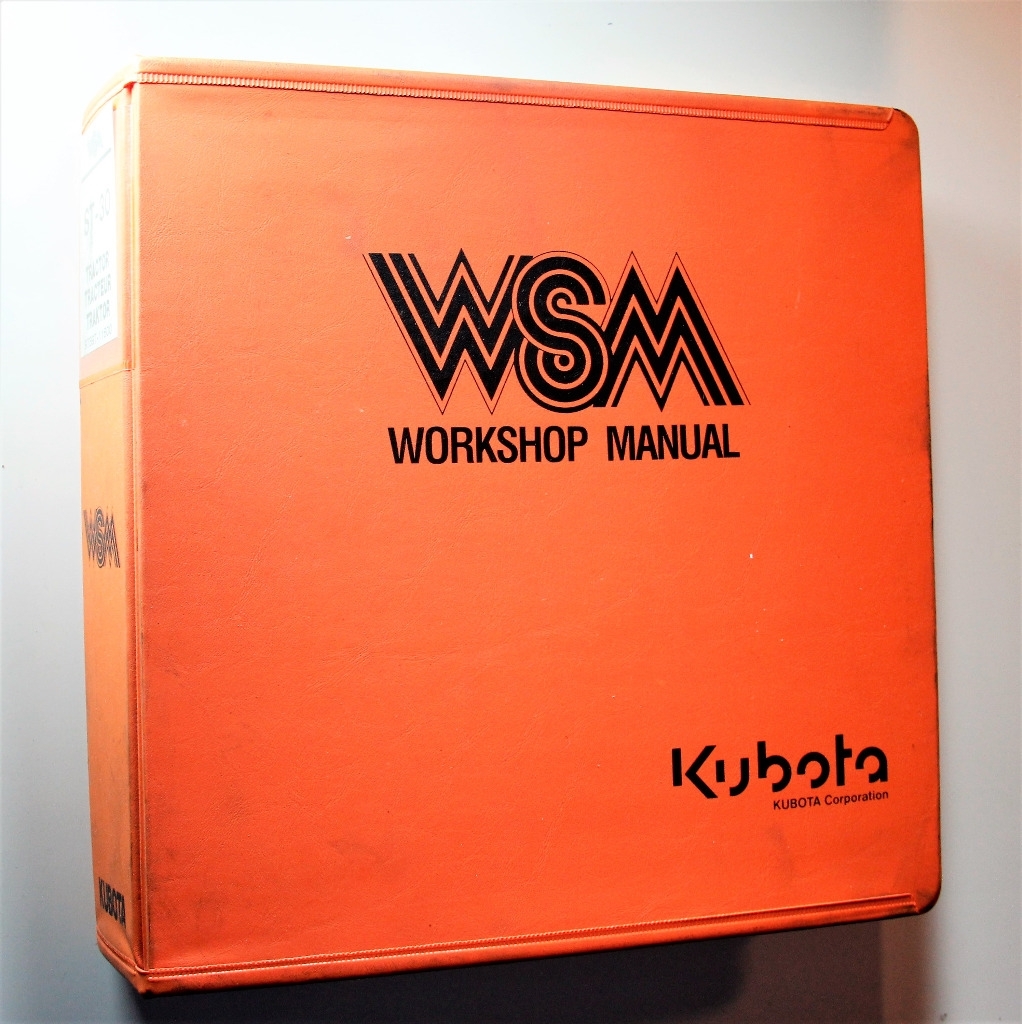 Kubota ST-30 Workshop Manual