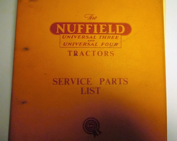Nuffield 3 and 4 Service Parts List - Varaosakirja