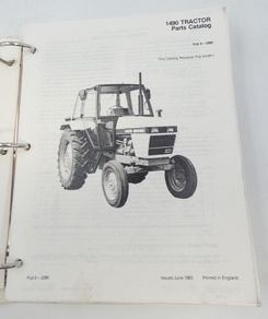 Dacid Brown 1490 tractor parts catalog