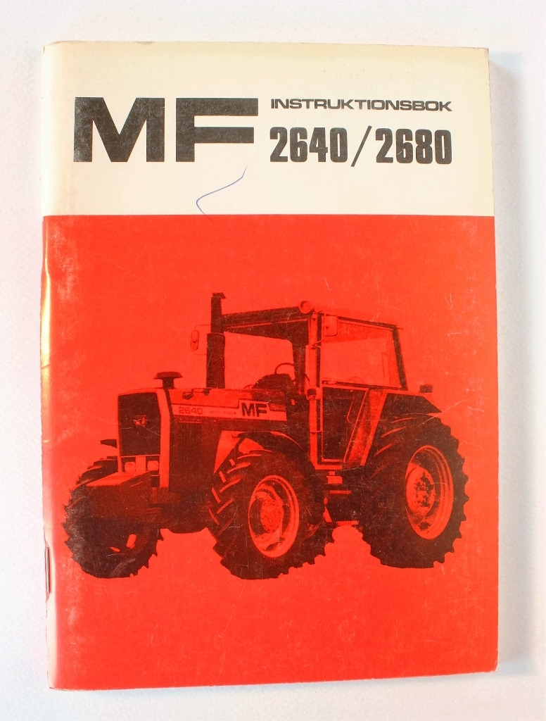 MF 2640, 2680 Instruktionsbok
