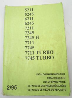 Zetor 5211, 5245, 6211, 6245, 7211, 7245, 7245 H, 7711, 7745, 7711 turbo list of spare parts