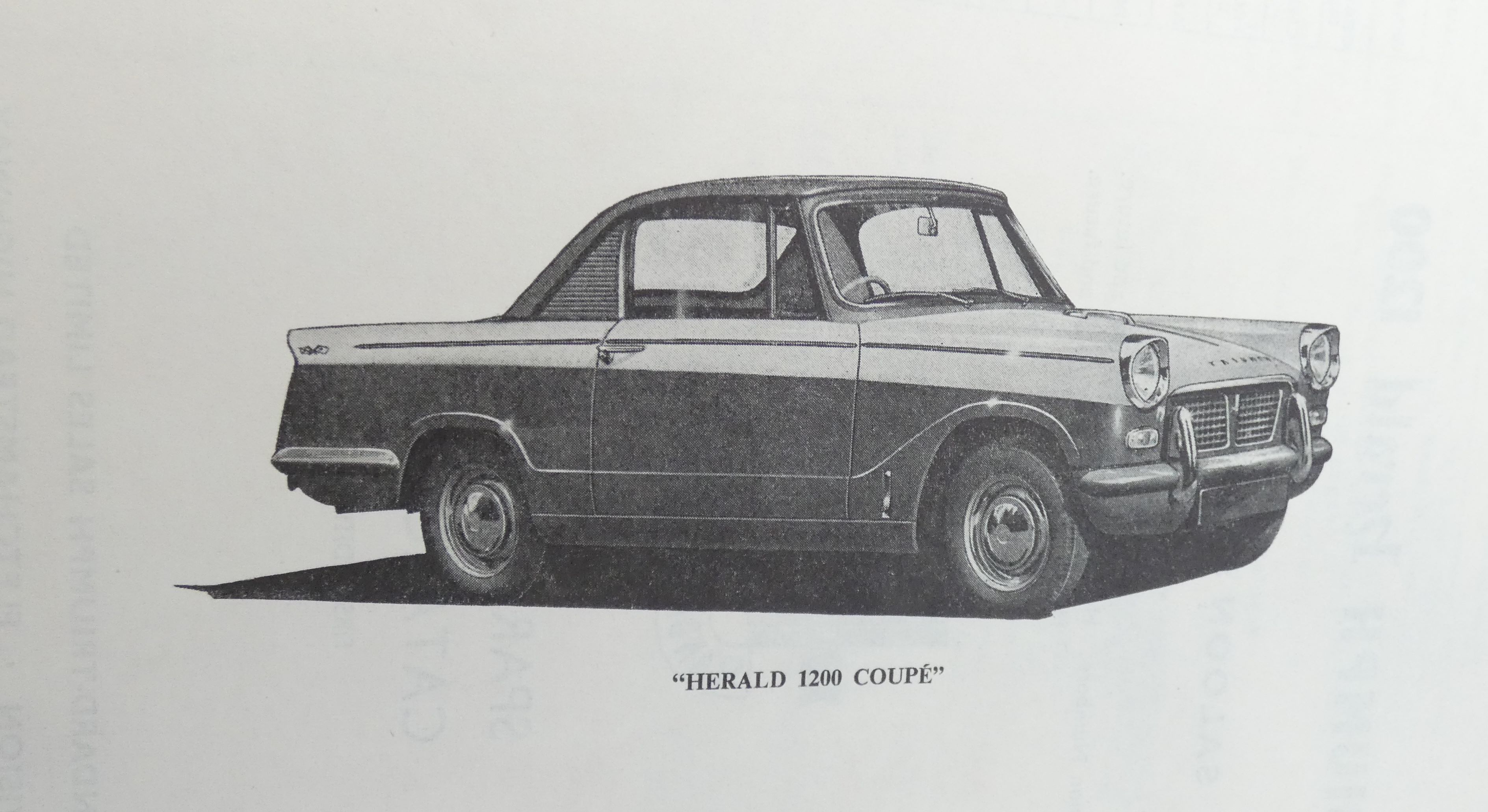 Triumph Herald 1200 Saloon & Coupé spare parts catalogue