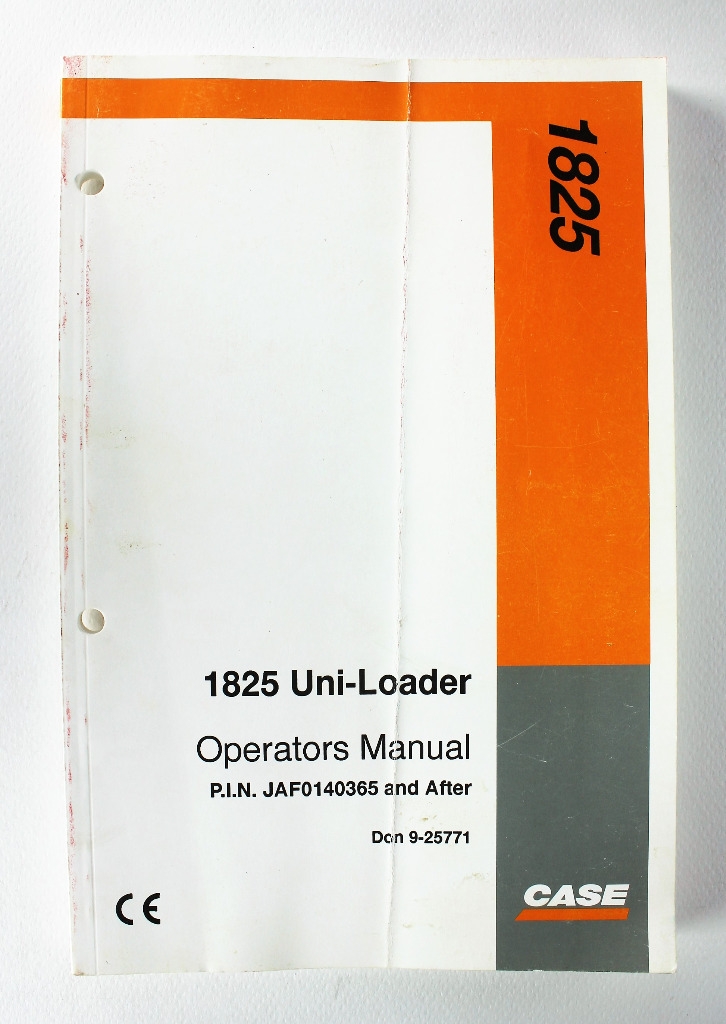 CaseIH 1825 Uni-Loader Operators Manual
