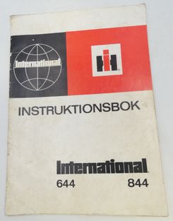 International 644, 844 instruktionsbok