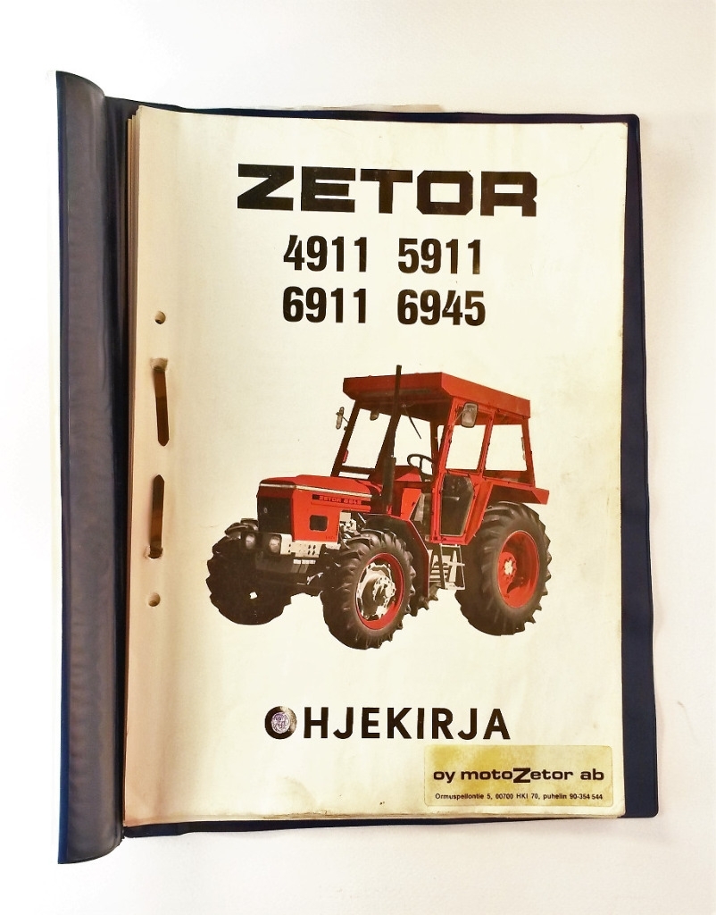 Zetor 4911, 5911, 6911, 6945 Ohjekirja