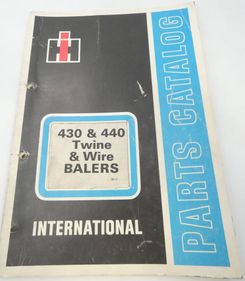 International 430 & 440 twine & wire balers parts catalog