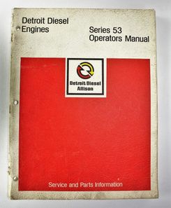 Detroit Diesel Series 53 Operators Manual