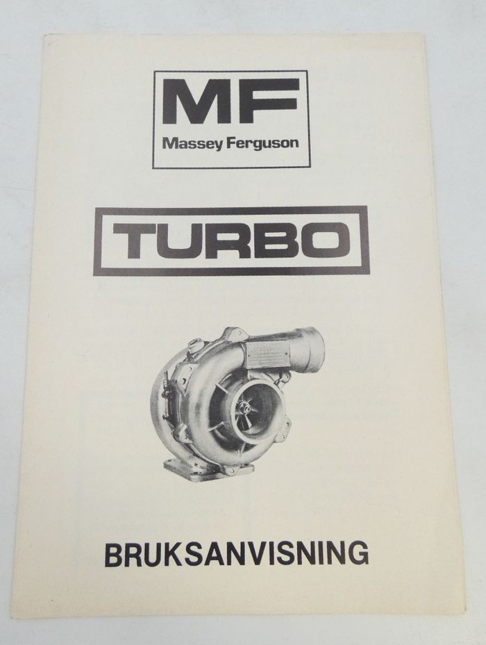 Massey Ferguson Turbo bruksanvisning