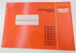 Deutz-Fahr D45-, D48-, D52-, D60-, D65-, D70-, D72-, D78 -07C tractors instructions book