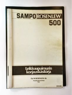 Sampo Rosenlew 500 Korjauskäsikirja