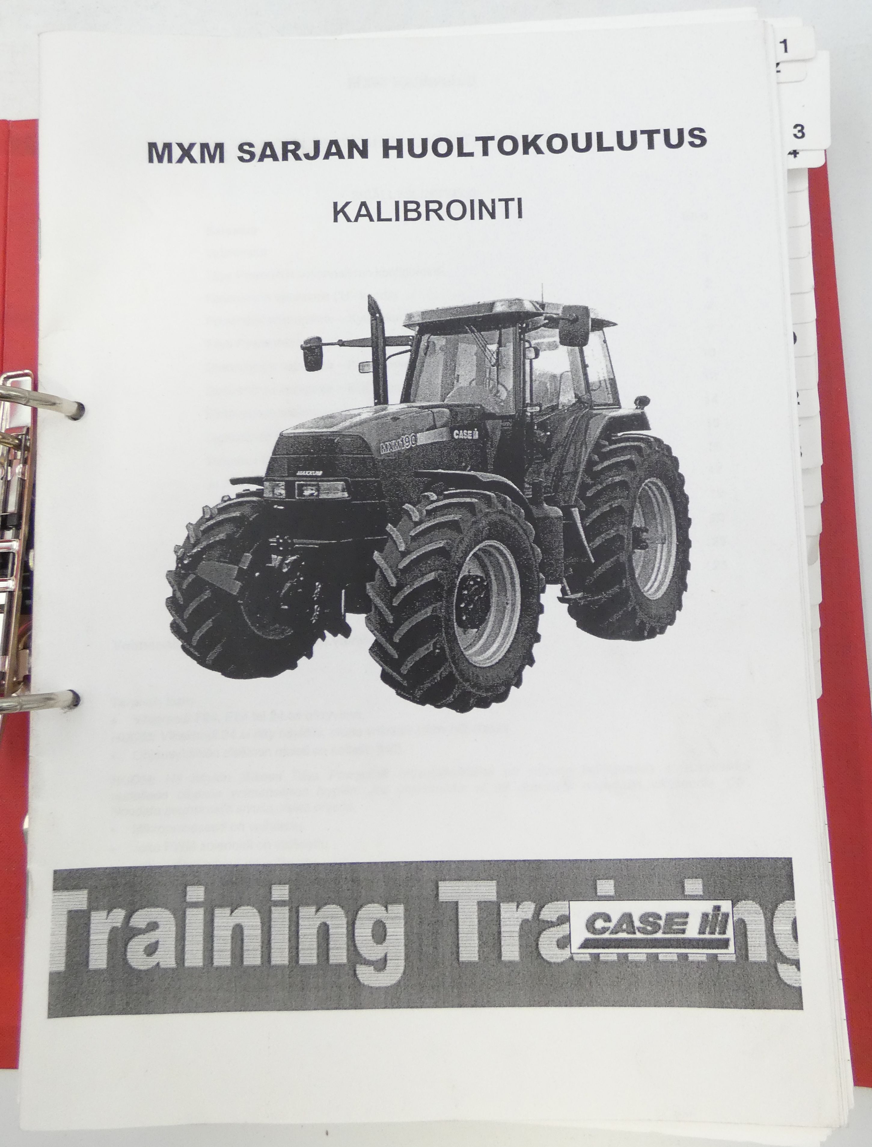 CaseIH MXM120-190 huoltokoulutusaineisto