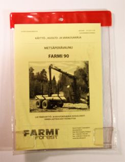 Farmi Forest Metsäperävaunu Farmi 90 Käyttö-, huolto- ja varaosakirja