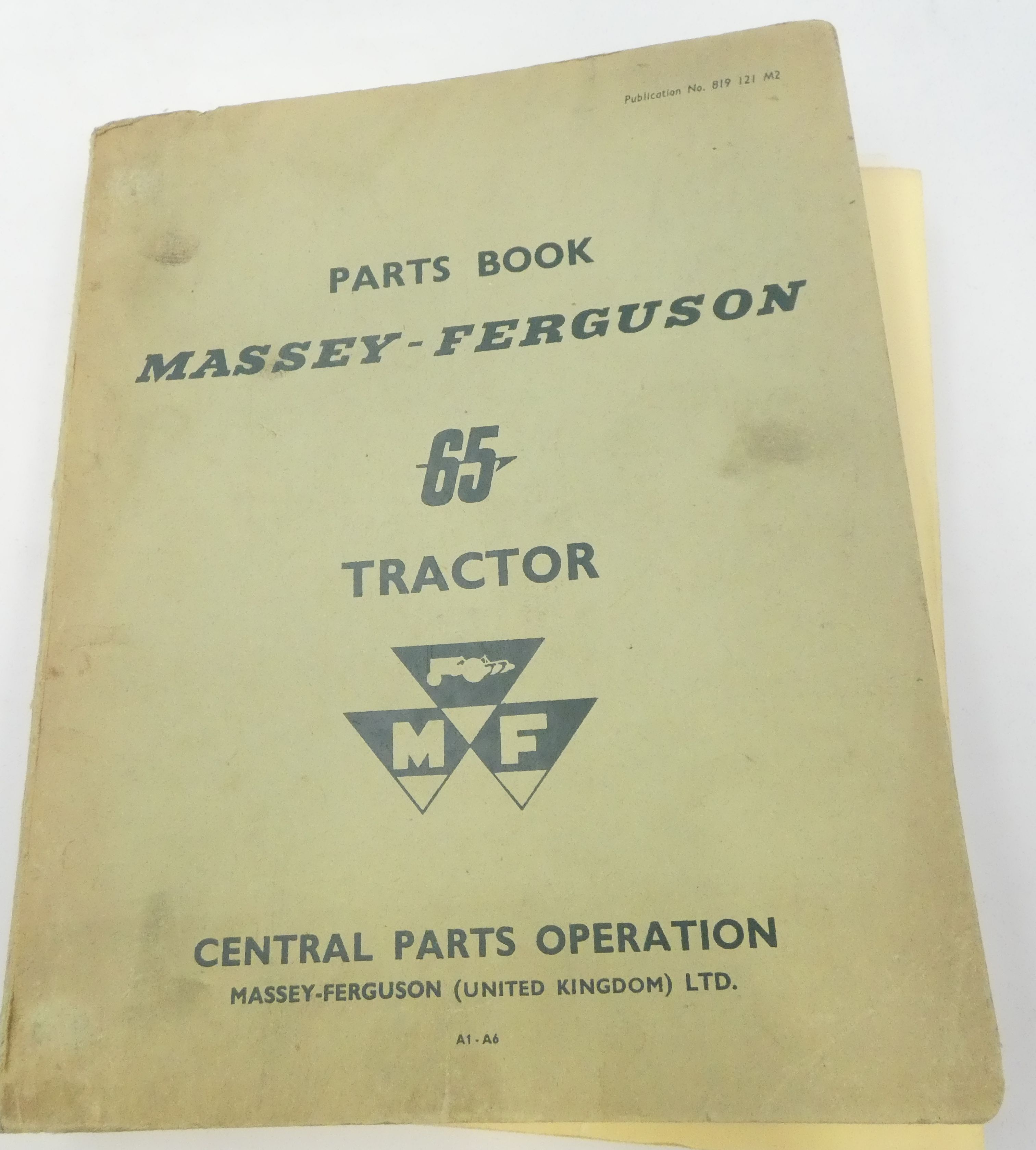 Massey-Ferguson 65 tractor parts book