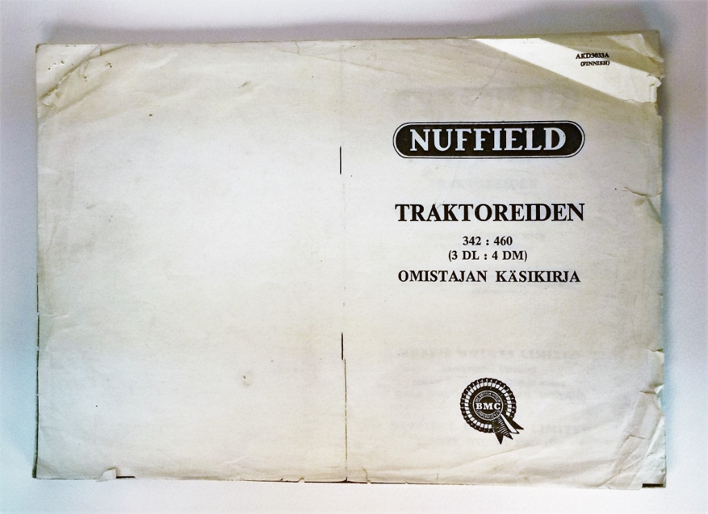 Nuffield 342 460 3DL 4DM Omistajan Käsikirja