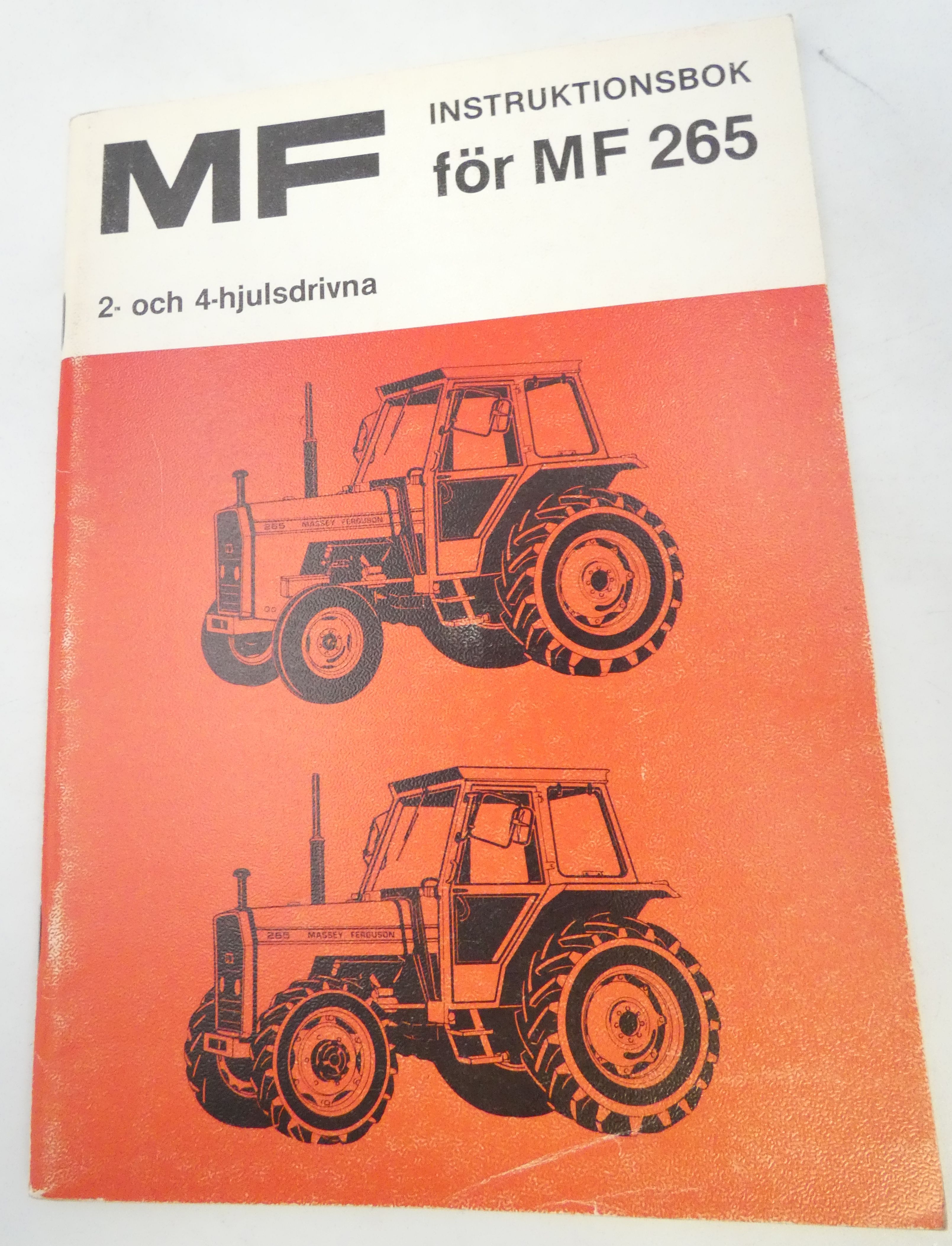 Massey-Ferguson instruktionsbok för MF265 2- och 4-hjulsdriven 