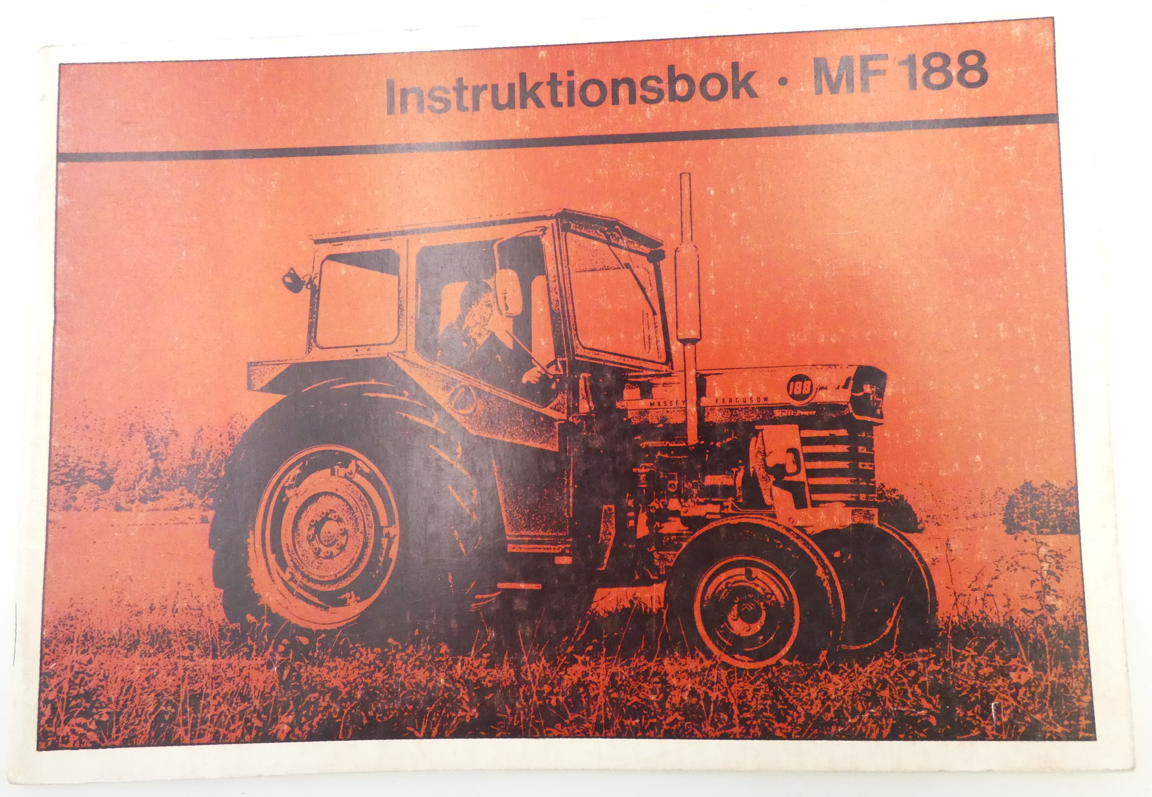 Massey-Ferguson MF188 instruktionsbok