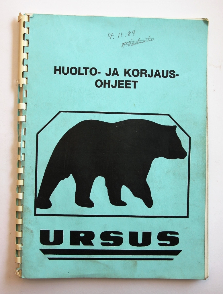 Ursus Huolto- ja korjausohjeet