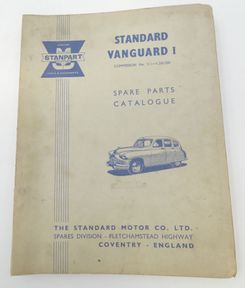 Standard Vanguard I spare parts catalogue