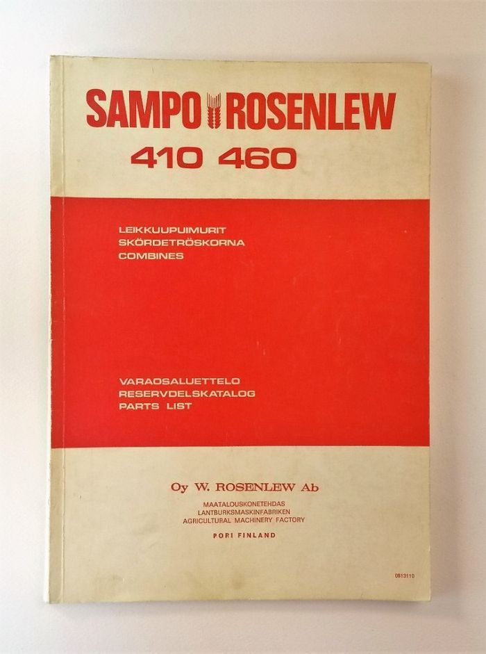 Sampo Rosenlew 410 ja 460 Varaosaluettelo