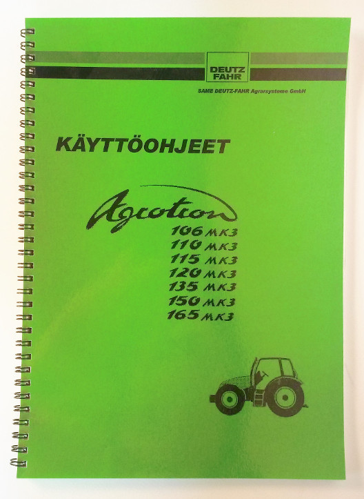 Agrotron 106MK3 110MK3 115MK3 120MK3 135MK3 150MK3 165MK3 Käyttöohje