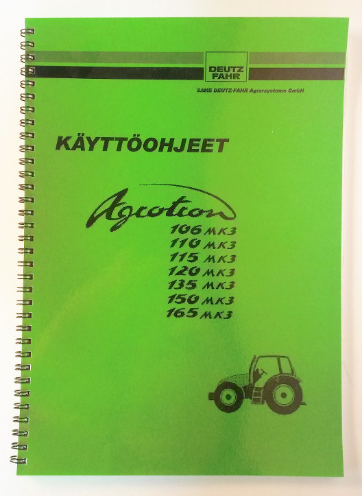 Agrotron 106MK3 110MK3 115MK3 120MK3 135MK3 150MK3 165MK3 Käyttöohje