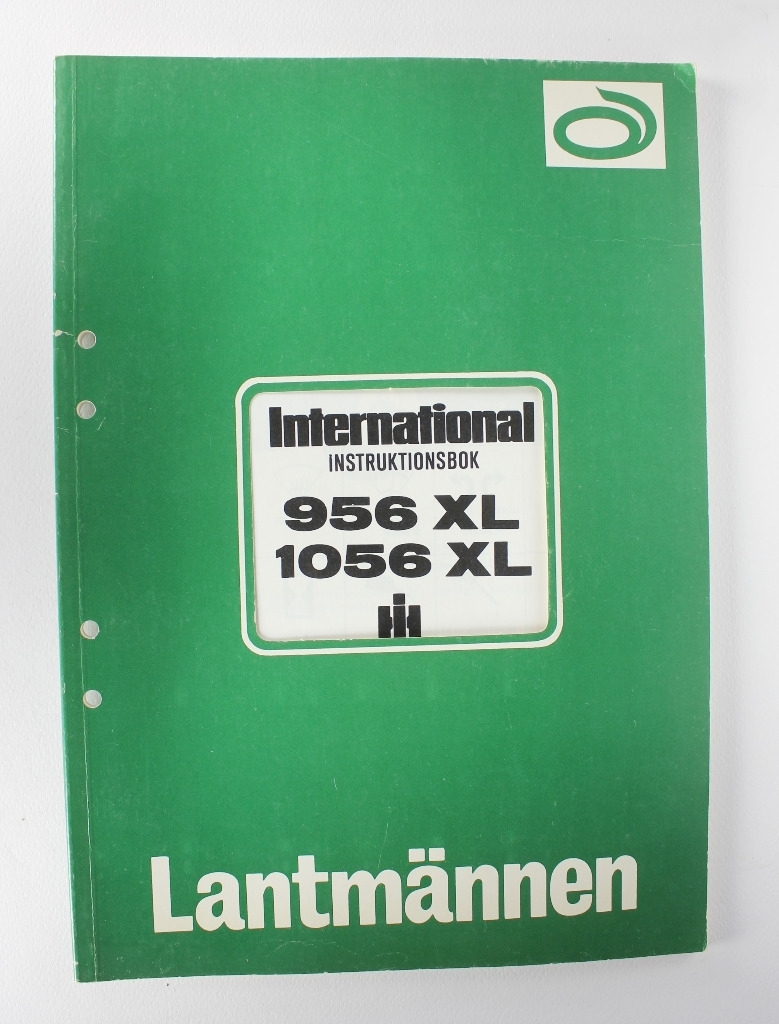 International 956XL och 1056XL Instruktionsbok