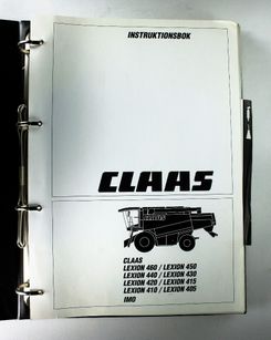 Claas Lexion 405, 410, 415, 420, 430, 440, 450, 460 Instruktionsbok