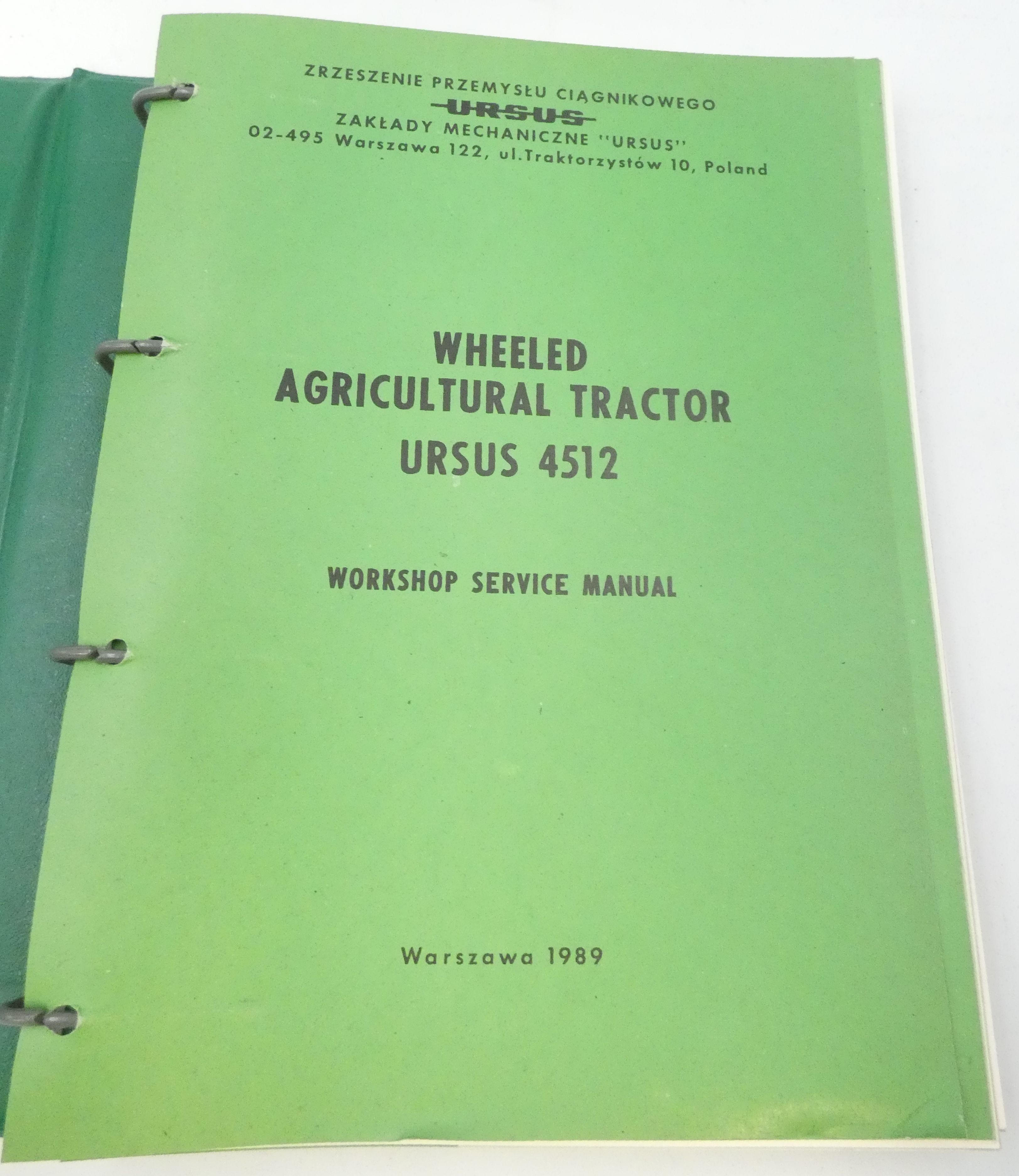 Ursus 4512 wheeled agricultural tractor workshop service manual