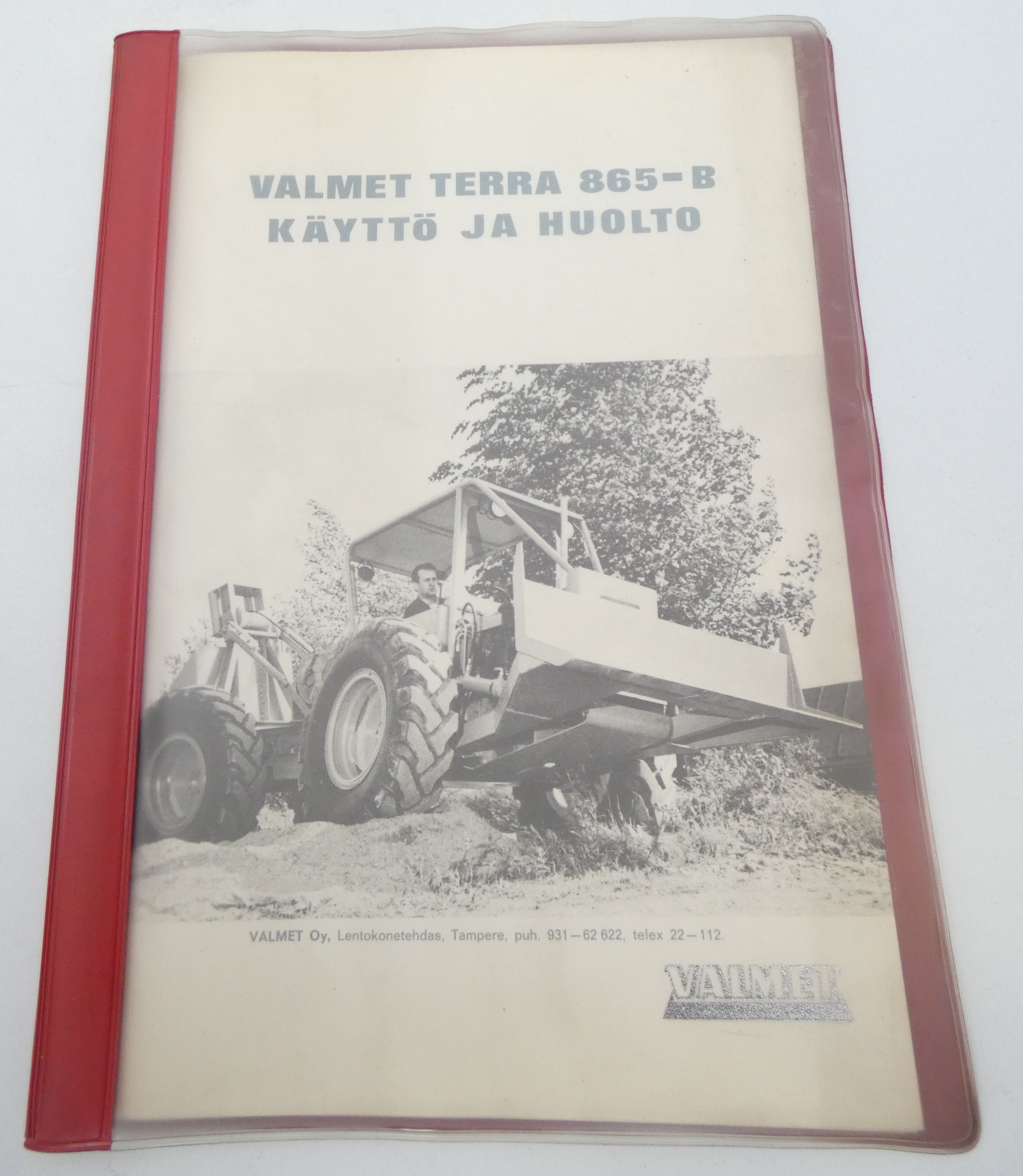 Valmet Terra 865 B käyttö ja huolto