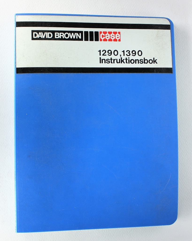 David Brown 1290, 1390 Instruktionsbok