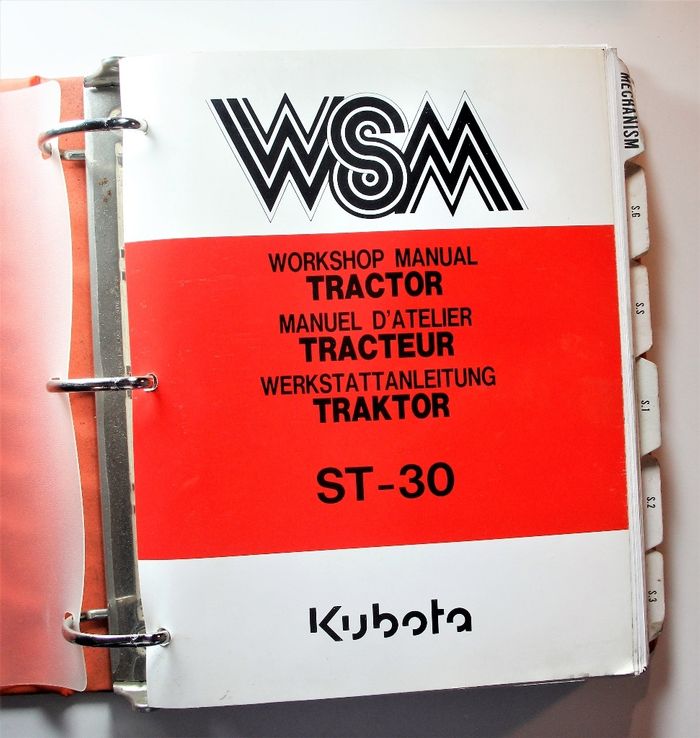 Kubota ST-30 Workshop Manual