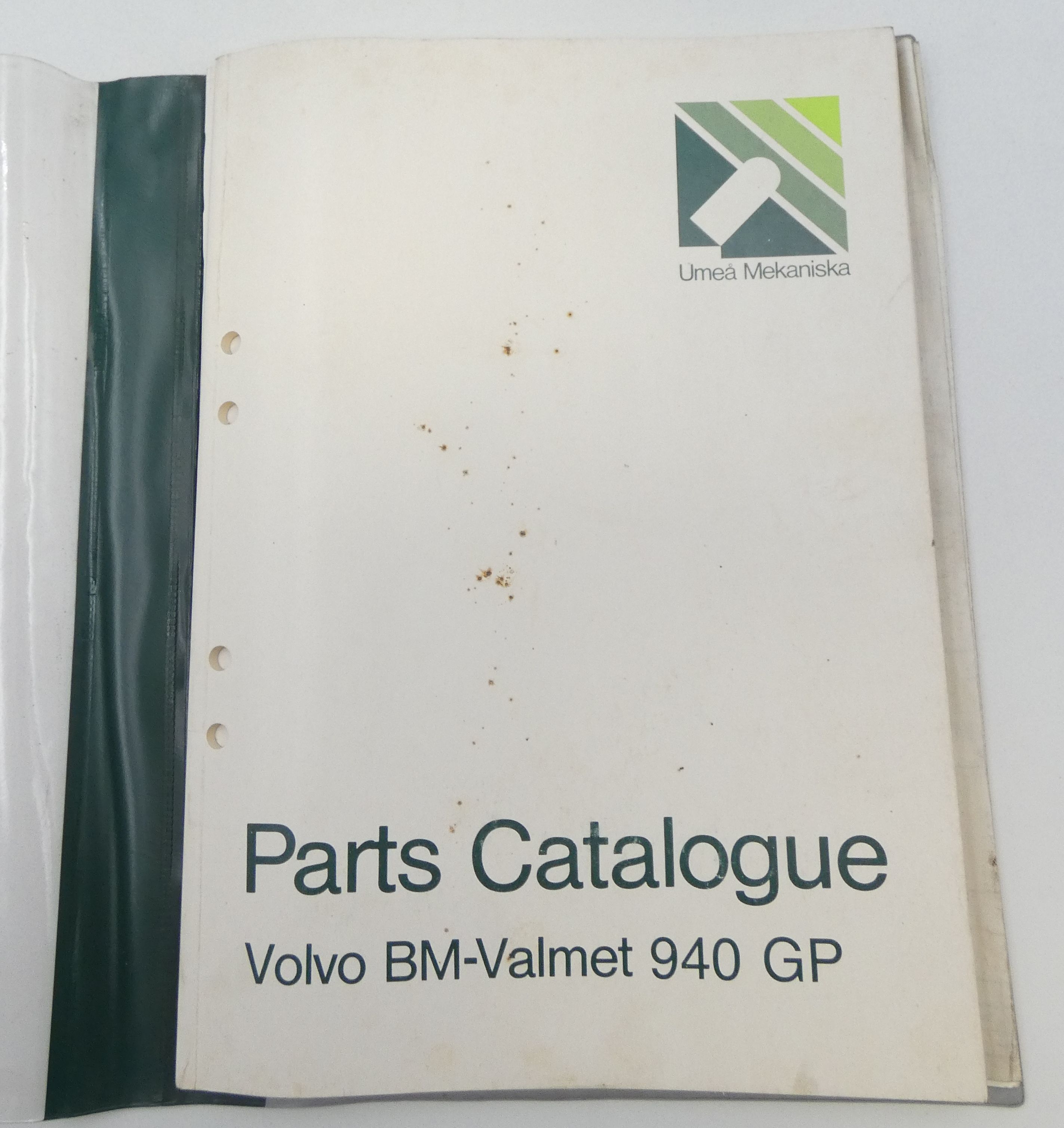 Volvo BM Valmet 940 GP parts catalogue + instruktionsbok