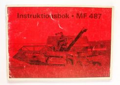 Massey Ferguson 487 Instruktionsbok