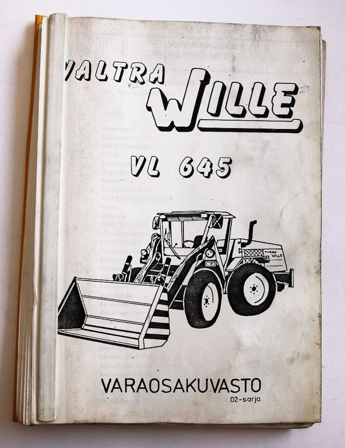 Wille Valtra VL 645 Varaosakuvasto 02-sarja