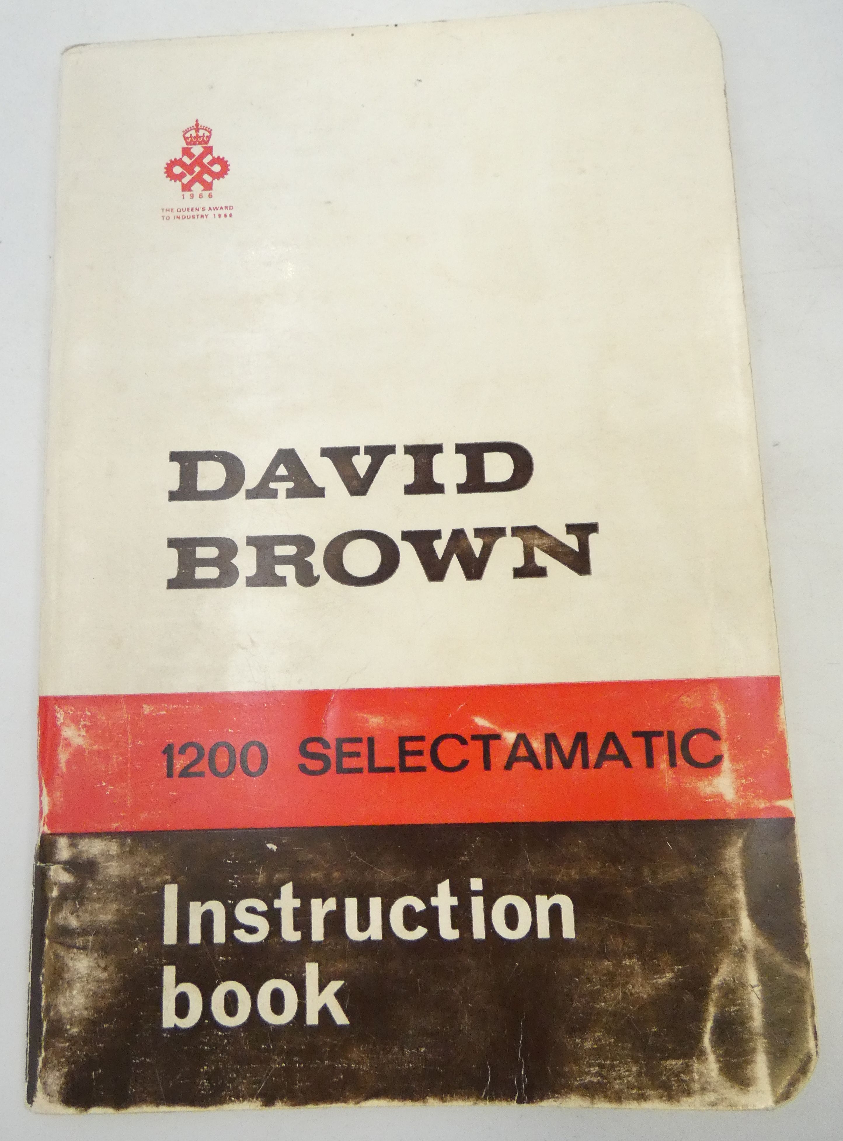 David Brown 1200 selectamatic instruction book